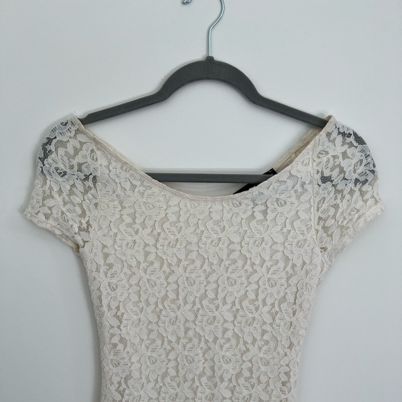 Top Shop Lace Minidress in White Size 4 (runs small) - Picture 4 of 8